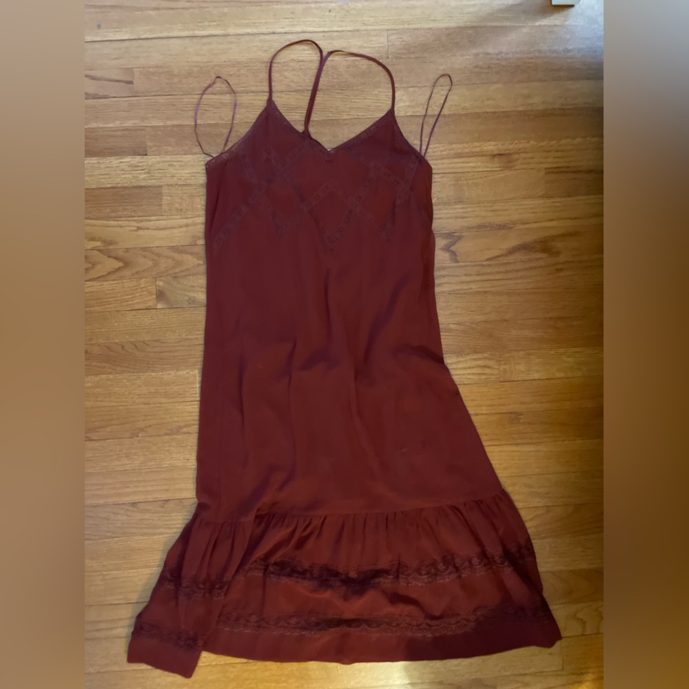 Beautiful Willow + Clay Maroon Dress